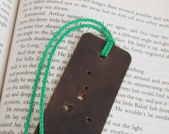 Cancer Bookmark, Constellation Bookmark, Zodiac Leather Bookmark, Bookworm Gift, 3rd Anniversary Gift, Librarian Gift, Personalized Gift