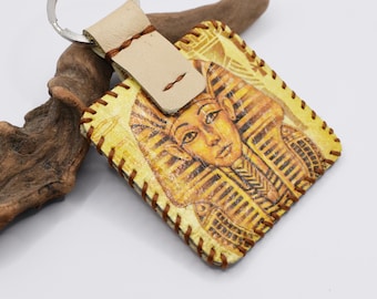 Porte-clés Brodé Patch Nefertiti Égypte Ancienne - Multicouleur, Neuf Avec étiquettes