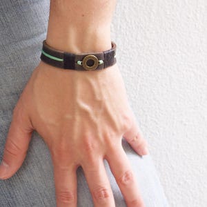 Meander Bracelet, Men&#39;s Leather Bracelet, Greek Key Bracelet, Personalized Bracelet, Mediterranean Cuff, Labyrinth Bracelet, Cretan Cuff