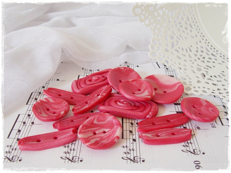 Polymer Clay Buttons Gold Brown Toggle Buttons Small Striped Buttons