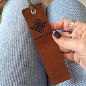 Handmade PERSONALIZED Leather Bookmark, 3rd Anniversary Bookmark - Gift for Readers, Book Lovers, Teachers image 15