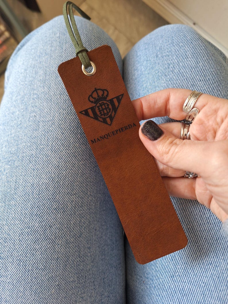 Handmade PERSONALIZED Leather Bookmark, 3rd Anniversary Bookmark - Gift for Readers, Book Lovers, Teachers image 15
