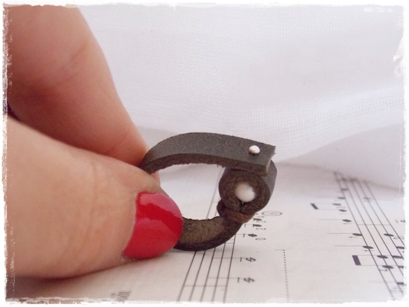 Pearl Ring Band Freshwater Pearl Ring Stone Leather Ring Beaded Ring Mermaid - Picture 2 of 12