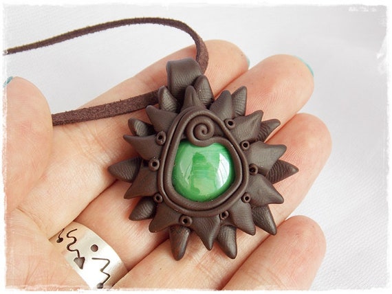 Buy Sun Polymer Clay Pendant, Heart Chakra Necklace, Spiritual Healing  Pendant, Protection Necklace, Celtic Norse Necklace, Sol Pendant Necklace  Online in India 