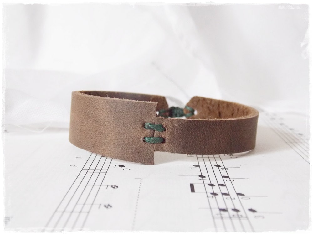 Minimal Leather Bracelet Men's Leather Bracelet Celtic Bracelet Bohemian Leather - Picture 4 of 16