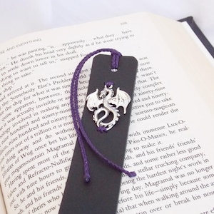 Dragon Bookmark, Celtic Leather Bookmark, Fantasy Bookmark, Medieval Bookmark, 3rd Anniversary Gift, Nordic Bookmark, Geeky LARP Bookmark