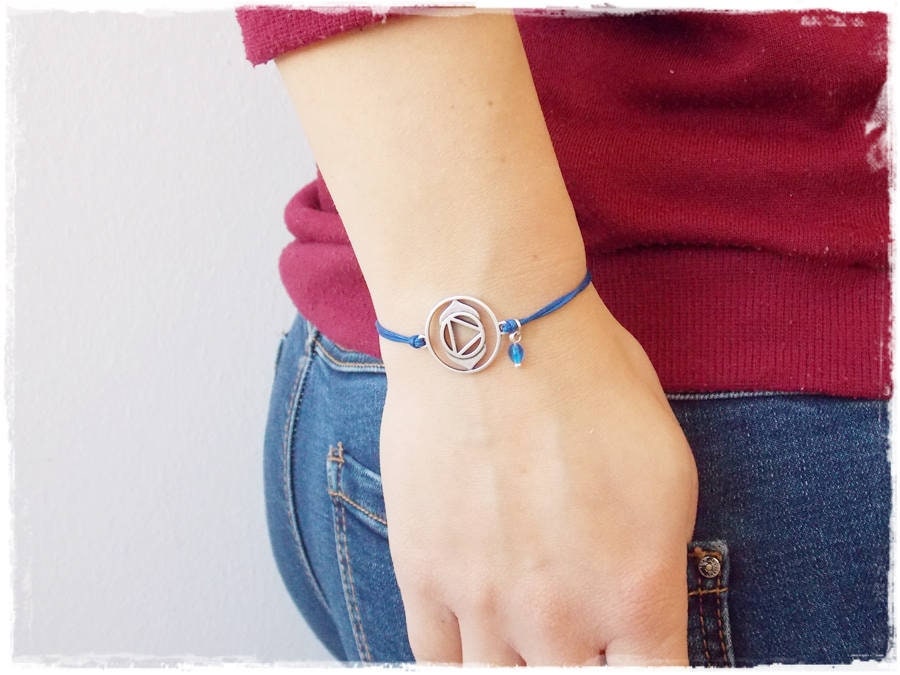 Drittes Auge Chakra Armband Chakra zierlich Armband zierlich Yoga Armband Geburtsstein - Bild 2 von 17