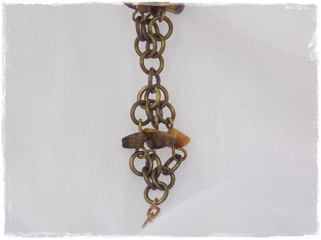 Cupid Brass Bracelet Victorian Bracelet Gothic Jewelry Renaissance Chainmaille - Bild 4 von 12