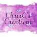 Owner of <a href='https://www.etsy.com/shop/ChrisOsCreations?ref=l2-about-shopname&from_page=listing' class='wt-text-link'>ChrisOsCreations</a>