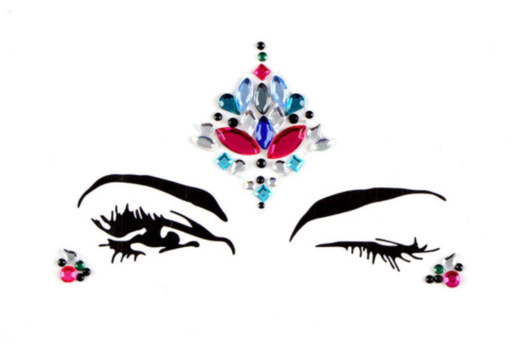 Festival Face Jewels, Gems, All in One, Body Bindi Stickers, Stick on