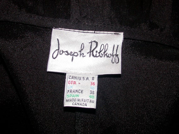 Ireland Vintage Black Ruffled Blouse. Joseph Ribk… - image 5