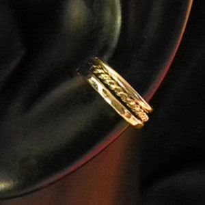 earcuffs 3 rings fake piercing gold rosegold silver hoop gift for her birthday imagem 1