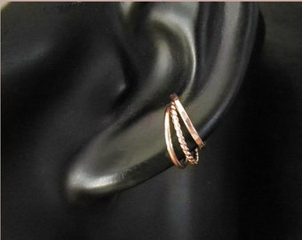 earcuffs rosegold rings fake piercing gold rosegold silver hoop