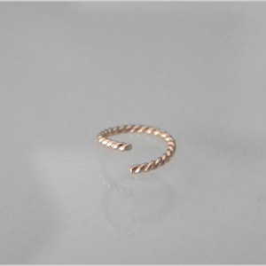 Piercing anneau helix tragus oreille nez cordon argent or rose or rouge or septum nez anneau Or rose