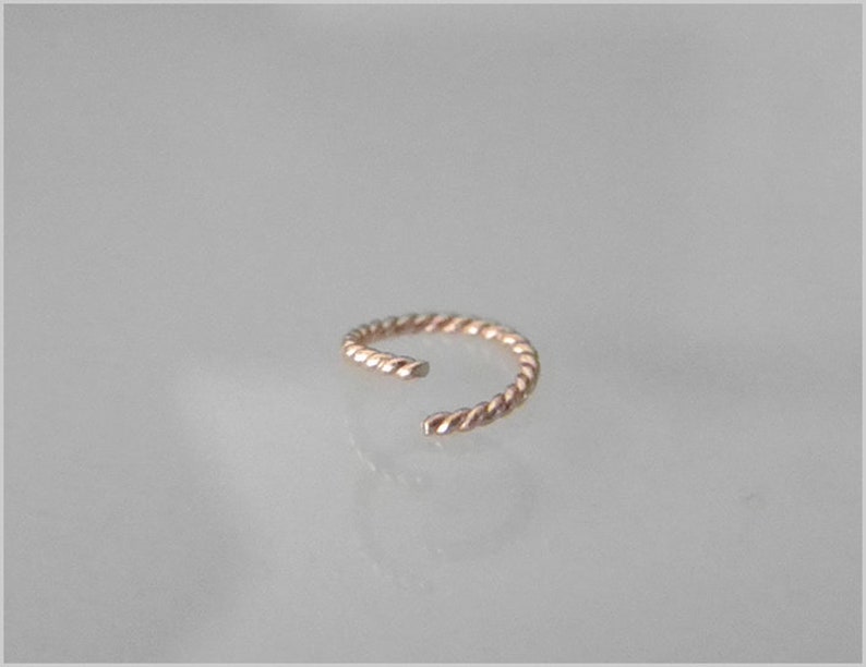 Piercing anillo hélice tragus oreja nariz cordón plata oro rosa oro rojo oro tabique nariz anillo Oro rosa