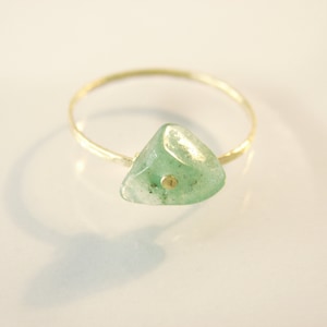 raw stone rings birthstone jewelry dainty petite stacking jade gemstone gift gold silver women birthday 925 silver goldfill her engagement