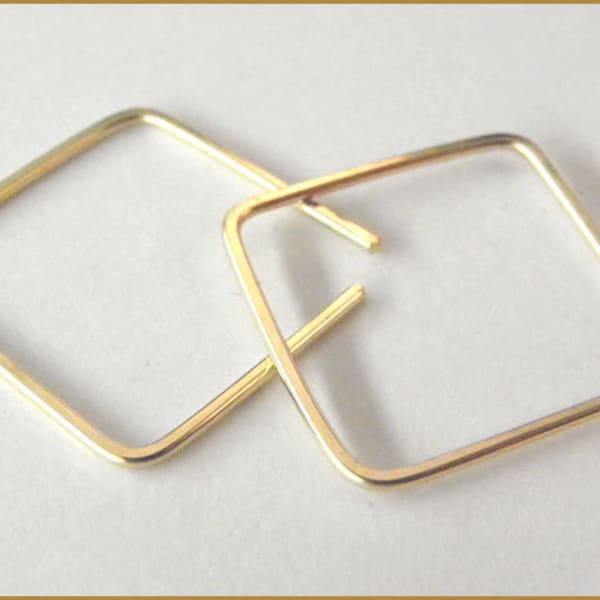 minimalistische Ohrringe Trend geometrisch Eleganz Creolen eckig Quadrat silber gold rosegold