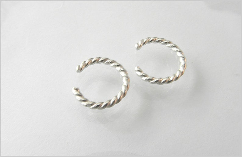 Clips d'oreilles sélection argent paire de boucles d'oreilles ear cuff sterling 925 image 2