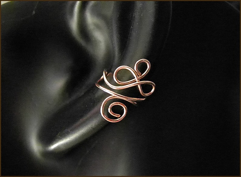 ear cuff gold rosegold silver fake piercing earrings earcuff wedding party gift birthday gift for her image 3