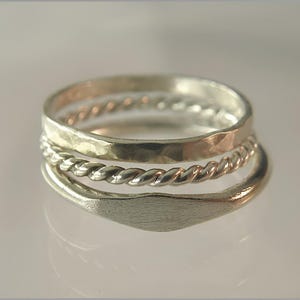 stacking rings 925 set of 3 sterling silver fingerrings women stacking knuckle