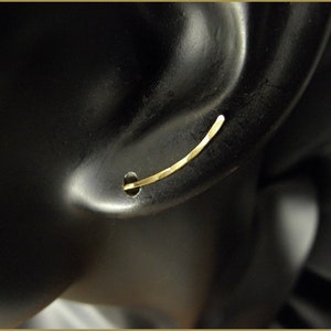 ear climber cuff rosegold silver gold minimalist earrings piercing women gift birthday woman image 5