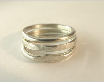 925 set rings 3 stacking women sterling silver knuckle