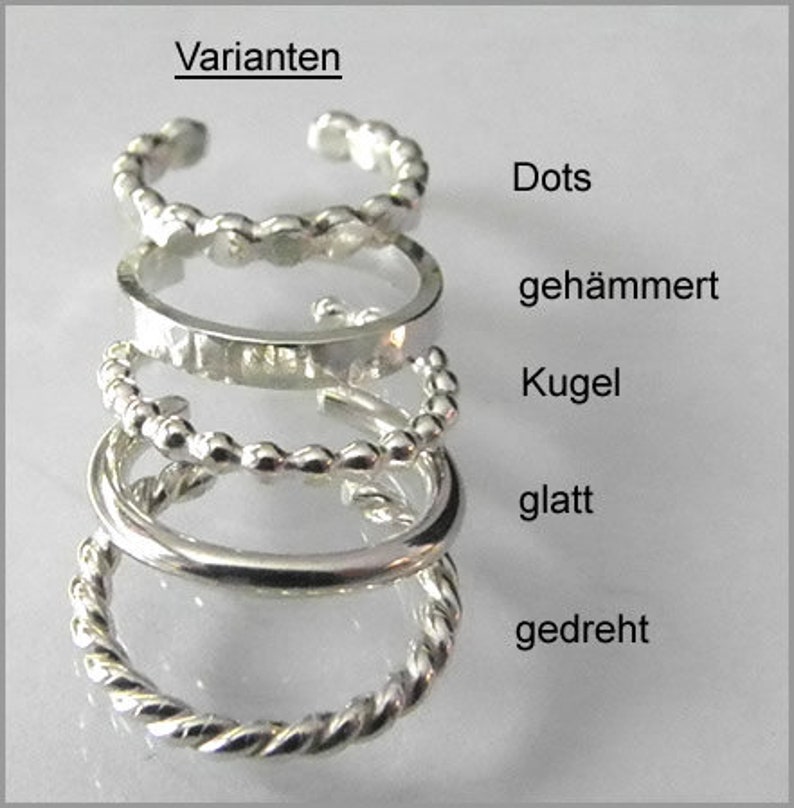 Ohrklemmen Set Silber 925 Auswahl Ohrmanschetten Sterling Damen Mädchen Geschenke für sie Geburtstag Bild 2