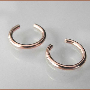 Poignets doreille rose or argent poignets doreille en or ensemble paire faux cadeau de perçage pour son brassard doreille danniversaire or rose image 2