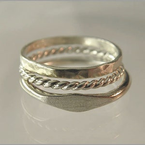 stacking rings 925 set of 3 sterling silver fingerrings women stacking knuckle