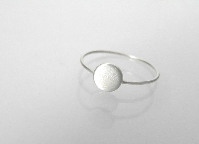 stacking ring dot 925 sterling silver women stackable solitaire gift for her