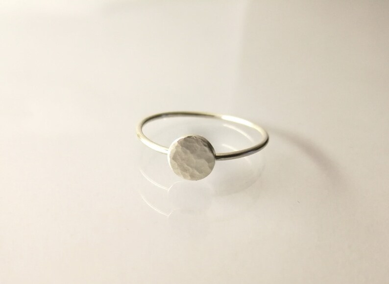 stacking ring dot 925 sterling silver women stackable solitaire gift for her
