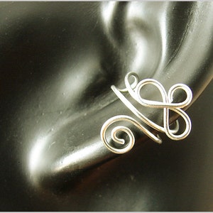 Ohrmanschette Ohrklemme ear cuff 925er Sterling Silber gold rosegold  earcuff Ohrspange fake piercing  Geburtstagsgeschenk - Art-Nr.  233