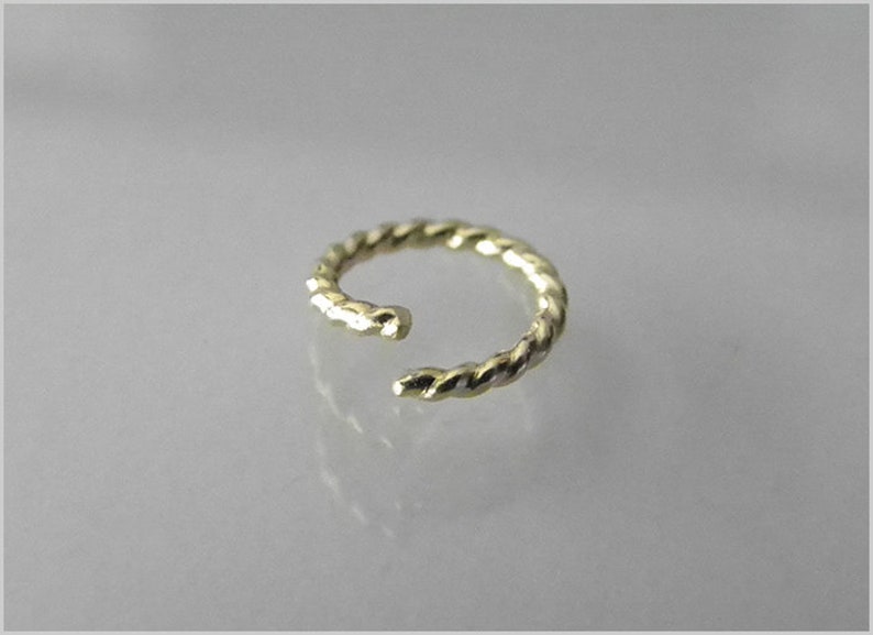 Piercing Ring Helix Tragus Ohr Nase Kordel silber gold rosegold rotgold septum Nasenring Gold