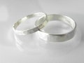 wedding bands engagement rings ringset Sterling silver hammered men women gift '90s