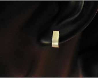 minimalistische Sterling Silber Ohrstecker puristisch 925 Ohrringe Damen