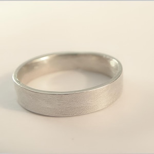 minimalistischer Ring 925 Sterling Silber Bandring Stapelring Damenring Solitairring Herrenring für ihn Geburtstag Ehering - Art-Nr.  113
