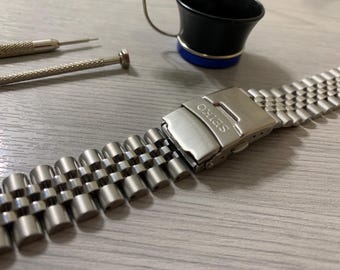 Seiko 20mm/22mm Jubilee Stainless Steel Wrist Watch Strap Solid