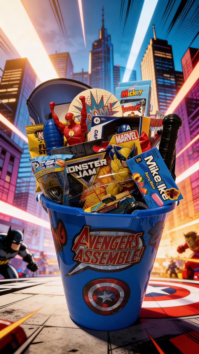 Wolverin Snacks Superhero Adventure Basket Set! - Etsy