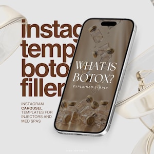 Modelli Instagram per infermieri specializzati in iniezioni estetiche, modelli per Botox e filler dermici, modelli Canva per filler labiali, caroselli Instagram per cliniche estetiche