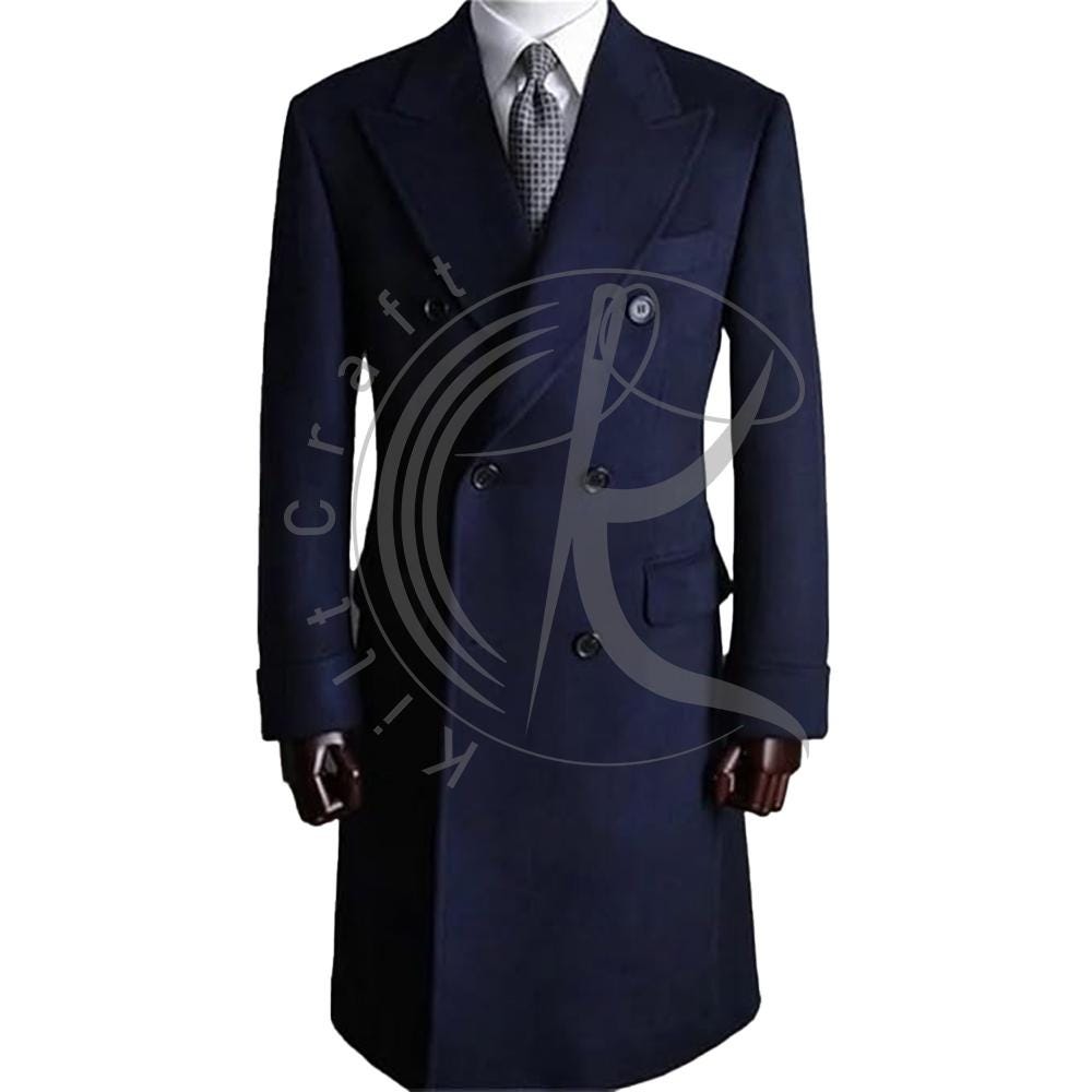 Peak Lapel Overcoat - Etsy