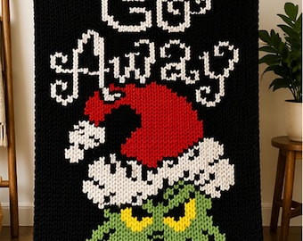 The Grumpy Grinch Chunky Hand-Knit Blanket Pattern