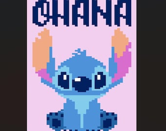 Padrão de manta Ohana Stitch Chunky tricotada à mão | Faça você mesmo | Download em PDF