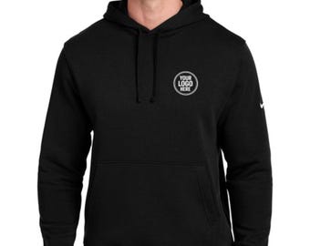 Nike Club fleece hoodie met capuchon | Aangepast logo-borduurwerk | Werkkleding of teamkleding