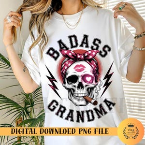 Aléjate, soy una anciana gruñona con problemas de ira. PNG: Cita divertida de calavera, humor sarcástico, arte gótico retro (descarga digital)