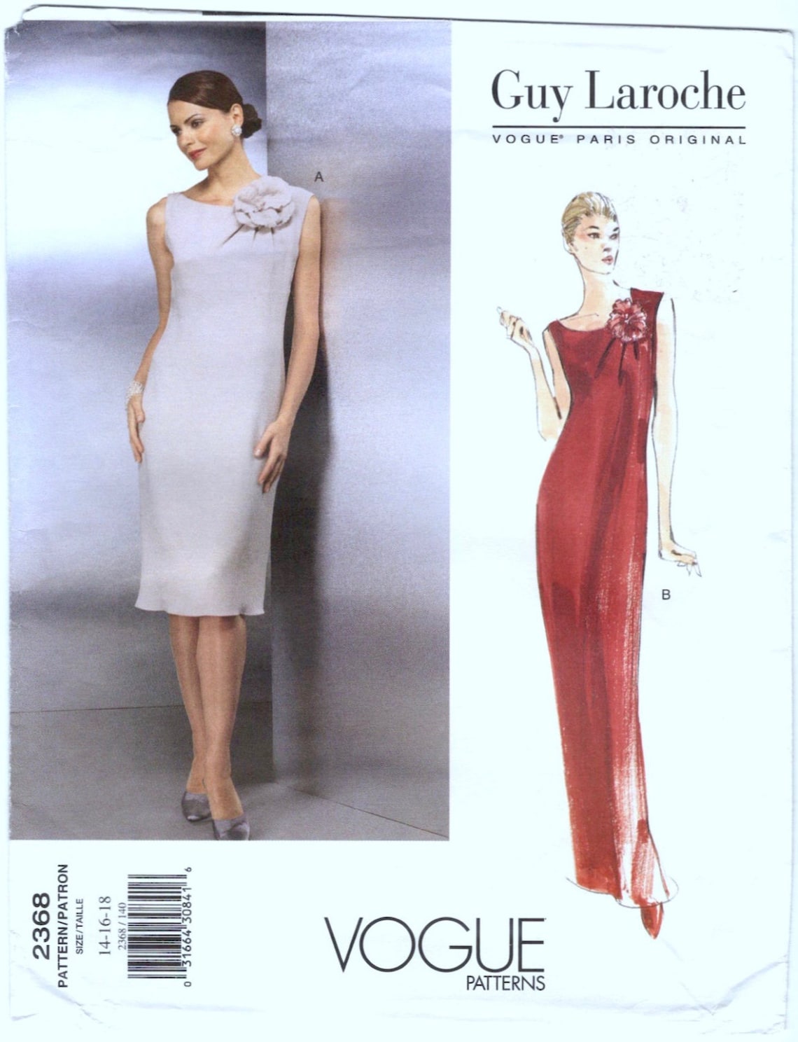 1990s Guy Laroche cocktail or evening dress pattern by Alber Elbaz? - Vogue 2368