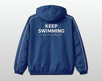 Handmade Blue Jacket Keep Swimming Inspired BTS - Etsy Hong Kong