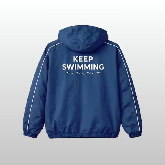 Handmade Blue Jacket Keep Swimming Inspired BTS - Etsy