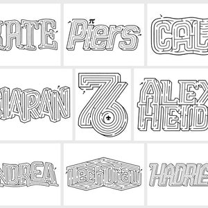 CUSTOM Hand-Lettered Name Maze - Fun Activity for All Ages - Printable PDF