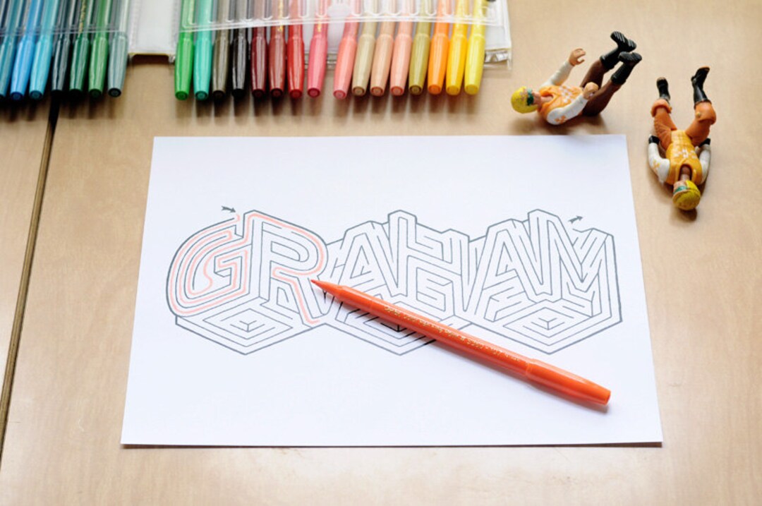GRAHAM Name Maze / Instant DOWNLOAD Printable PDF / Personalized ...