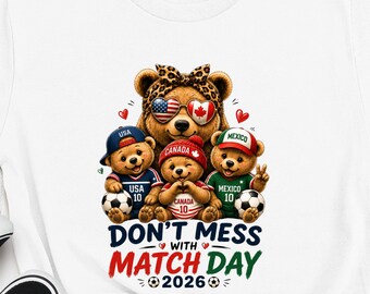Mama Bear Soccer Shirt, USA Canada Mexico 2026 Match Day Fan Shirt
